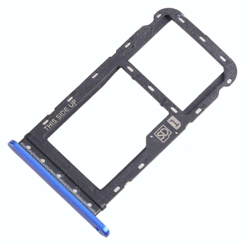 For Motorola Moto G Power 2021 SIM Card Tray + Micro SD Card Tray (Blue)