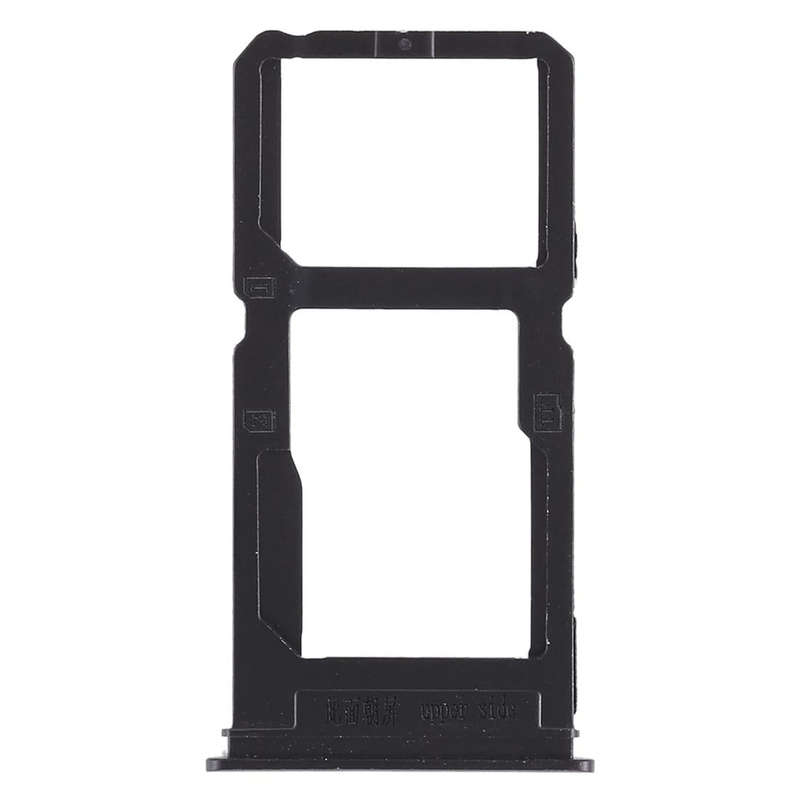 For Vivo X20 Plus SIM Card Tray + SIM Card Tray / Micro SD Card Tray (Black)