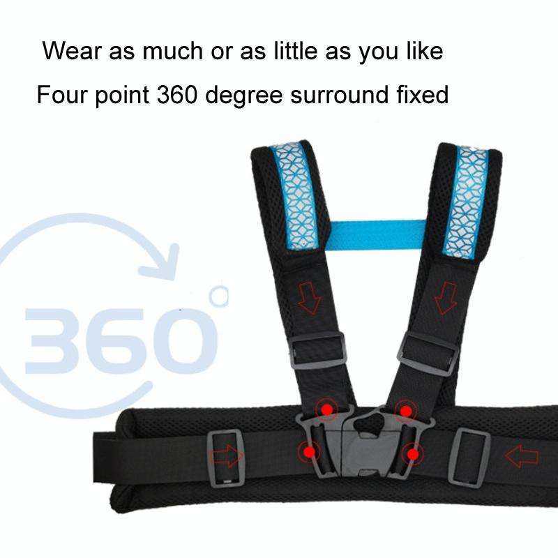 Motorcycle Anti-Fall Children Strap Riding Safety Harness, Color: Dark Blue