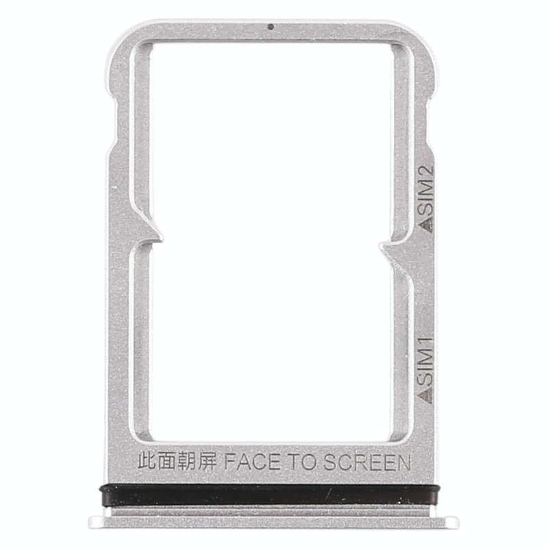 Double SIM Card Tray for Xiaomi Mi 8 (Silver)