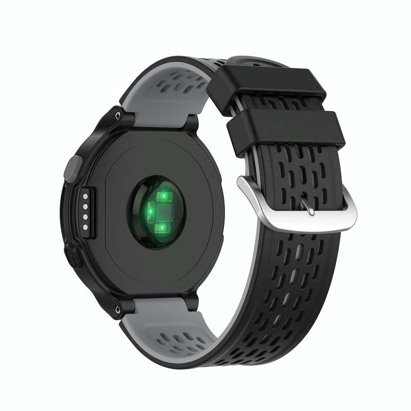 For Garmin Approach S2 / S4 Two-color Silicone Watch Band(Black Grey)
