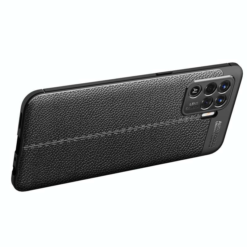 For OPPO F19 Pro Litchi Texture TPU Shockproof Case(Black)