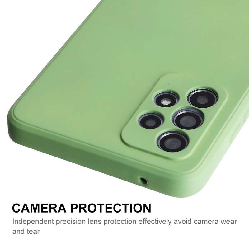 For Samsung Galaxy A52 5G ENKAY Liquid Silicone Soft Shockproof Phone Case(Dark Blue)