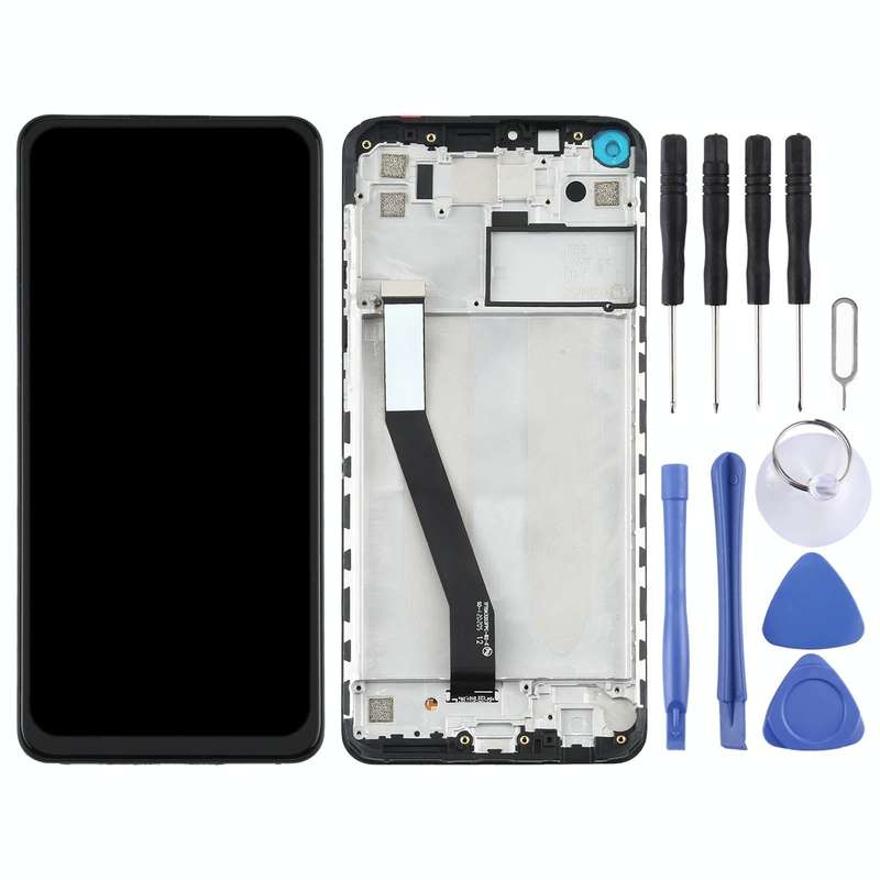 TFT LCD Screen for Xiaomi Redmi Note 9 /Redmi 10X 4G Digitizer Full Assembly with Frame(Black)