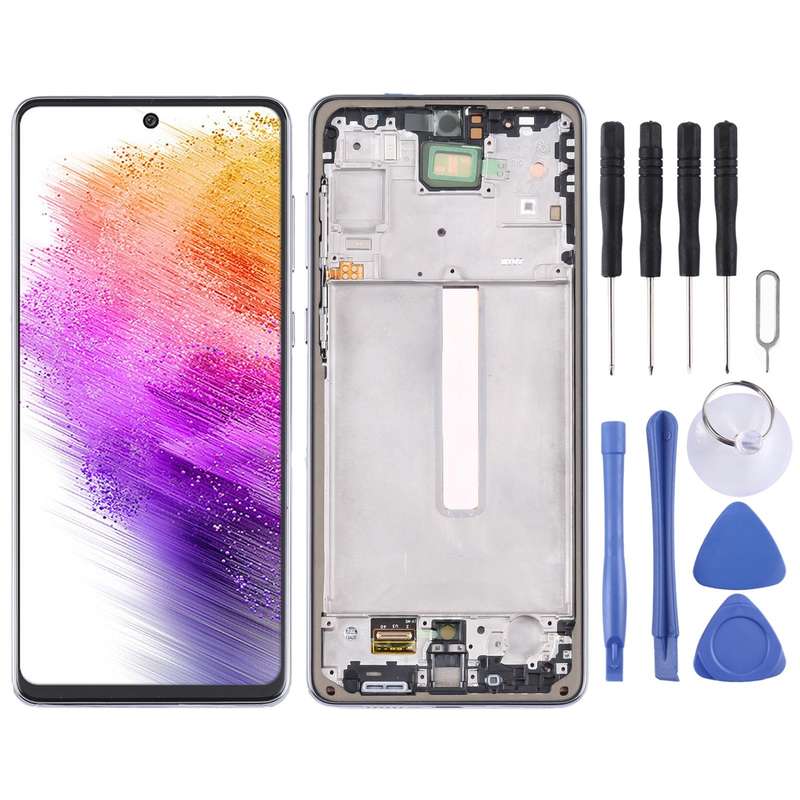 Original Super AMOLED LCD Screen For Samsung Galaxy A73 5G SM-A736B Digitizer Full Assembly with ...