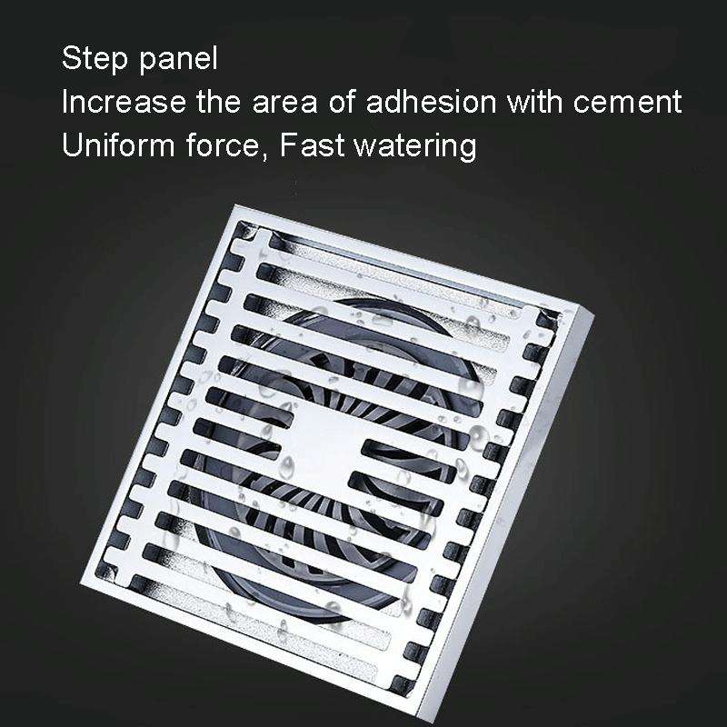 Full Copper Odor Proof Floor Drain, Style: K7004 Chrome Plated Dual Use+Magnetic Suspension