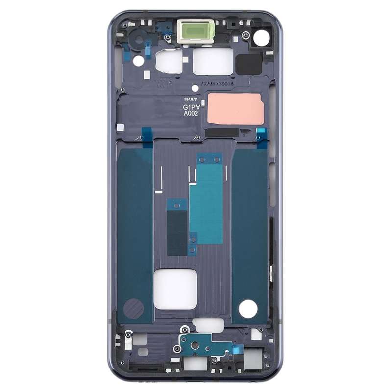 Front Housing LCD Frame Bezel Plate for LG Q70 (Black)