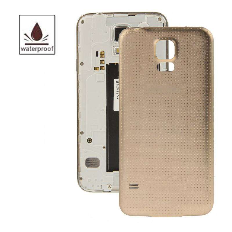For Galaxy S5 / G900 High Quality Plastic Material  Battery Housing Door Cover with Waterproof Fu...