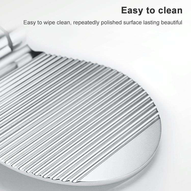 Wall Mounted Aluminium Alloy Bathroom Shower Foot Rest Footstool(Black)
