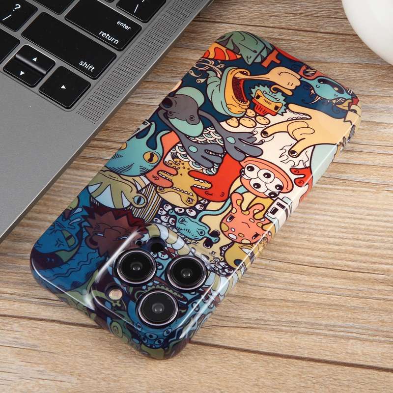 For iPhone XS Max Dustproof Net Full Coverage PC Phone Case(Animal Party)