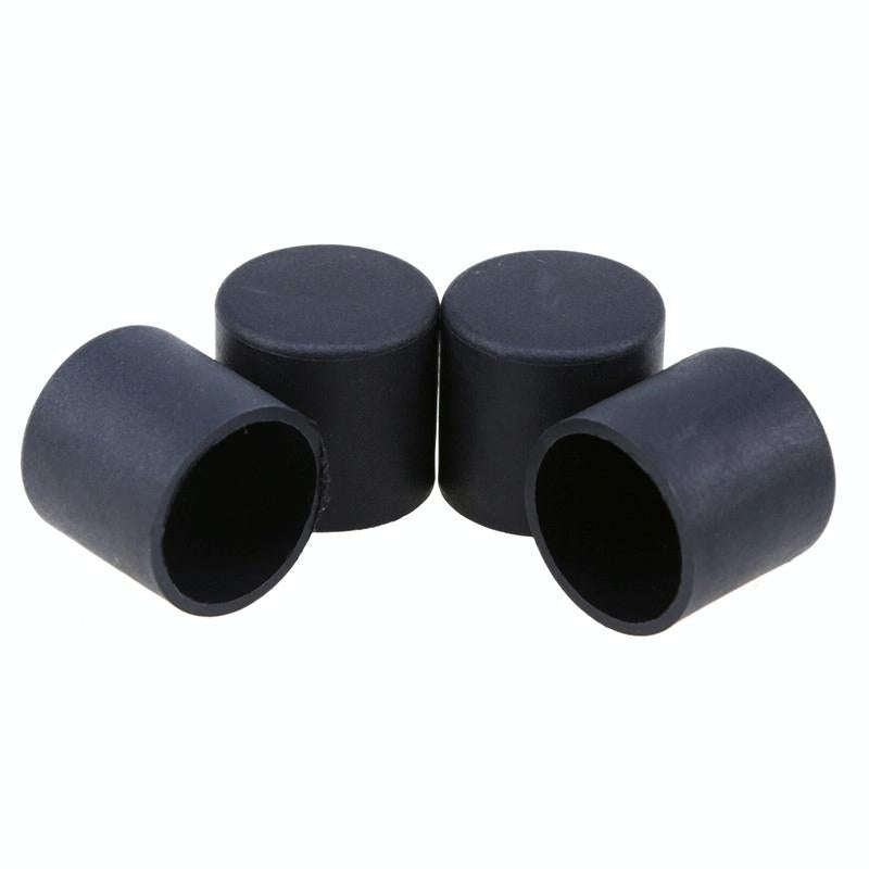 100 PCS Plastic Chair Feet Protectors Black Anti-skid Furniture Legs Table Base Cap Floor Protect...