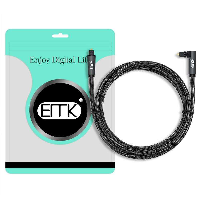 EMK 90 Degree Swivel Adjustable Right Angled 360 Degrees Rotatable Plug Nylon Woven Mesh Optical ...