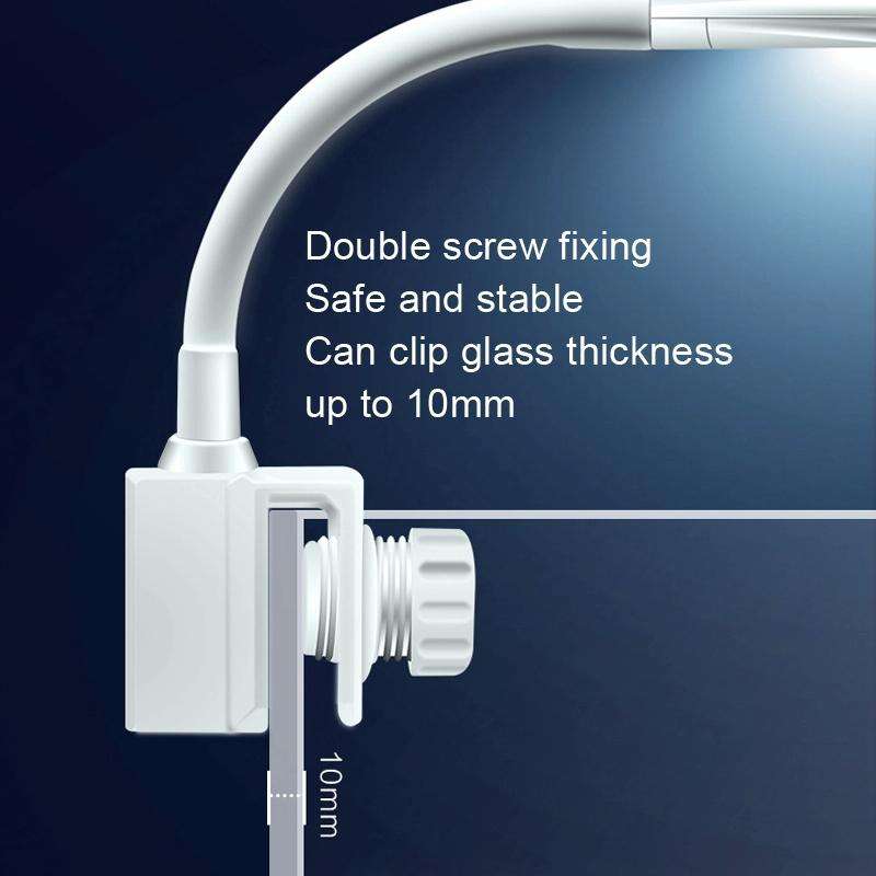 ZHIYANG Wide Angle Fish Tank Clip Light Aquarium LED Lighting, Style: ZY-30F4(USB EU Plug)