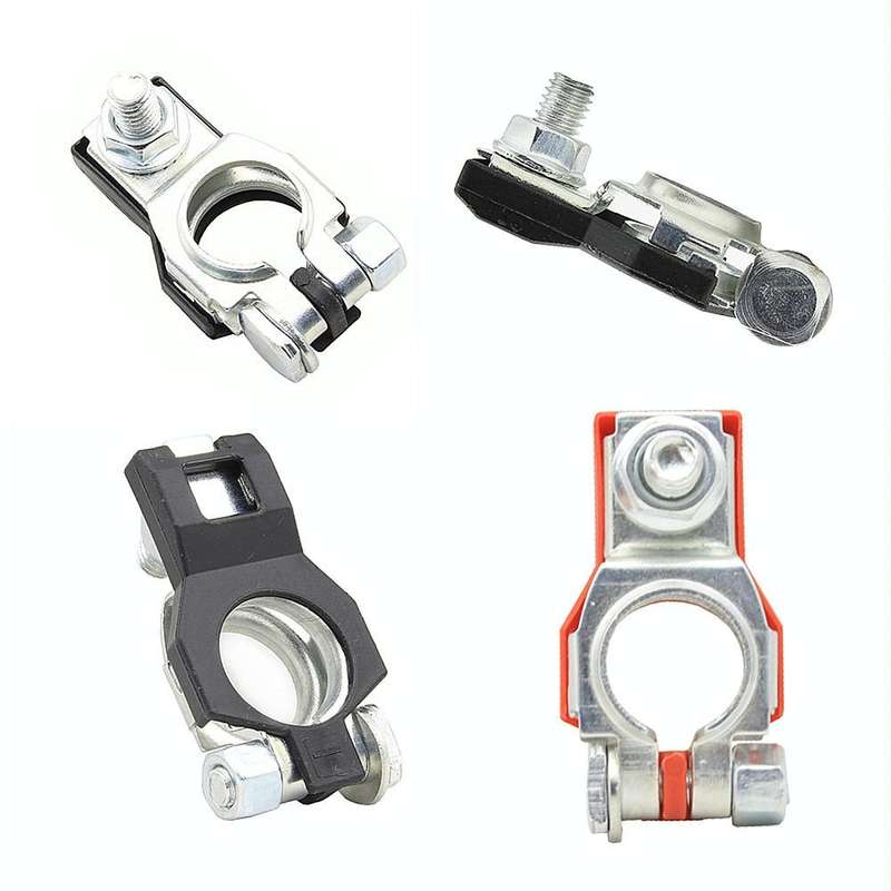 Car Battery Connector Pure Copper Tinned Battery Clamp(1pair)