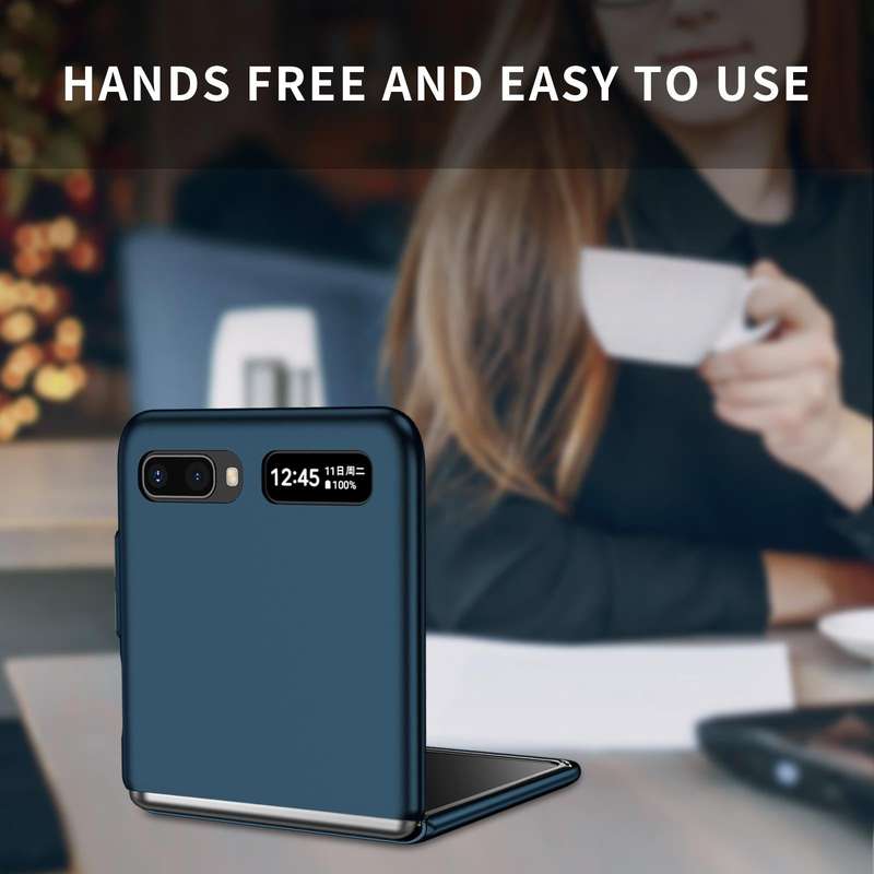 For Samsung Galaxy Z Flip 5G Armor Foldable Phone Case(Dark Blue)