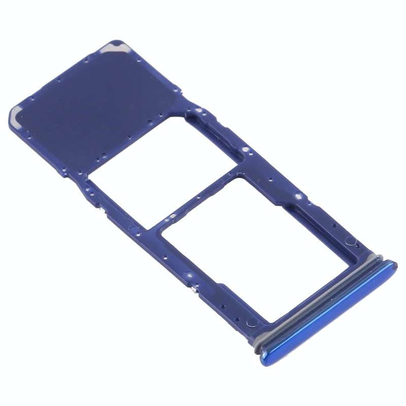 For Samsung Galaxy A9 (2018) SM-A920 SIM Card Tray + Micro SD Card Tray (Blue)