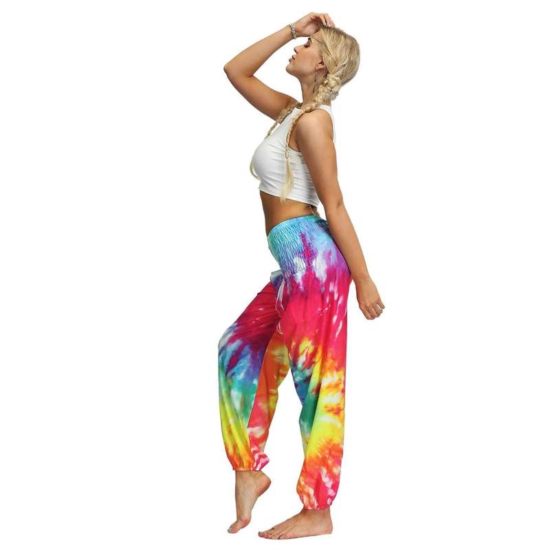 Tie-dye Gradient Beach Holiday Bloomers Suit (Color:Free Size Size:YCI055)