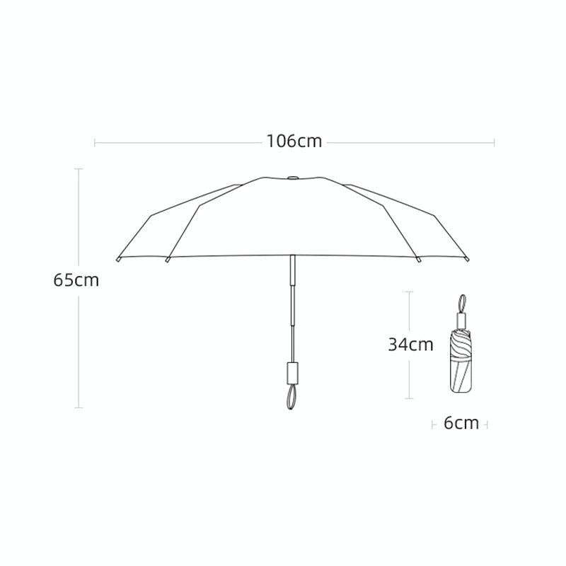 20 Bone Reverse Double Bone Automatic Folding Umbrella Sunshade Sun Umbrella(Beige)