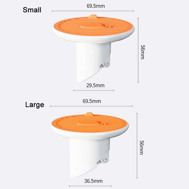 Sewer Deodorant Magnetic Suction Floor Drain Cover, Size: 3cm (White)
