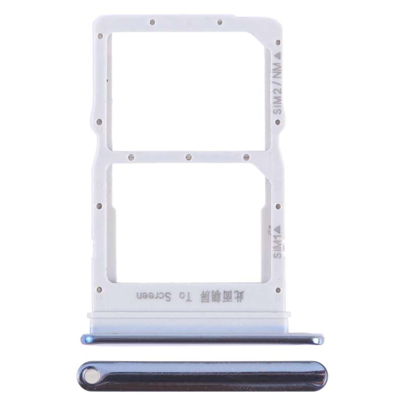 For Honor X10 Pro SIM + SIM / NM Card Tray (Silver)
