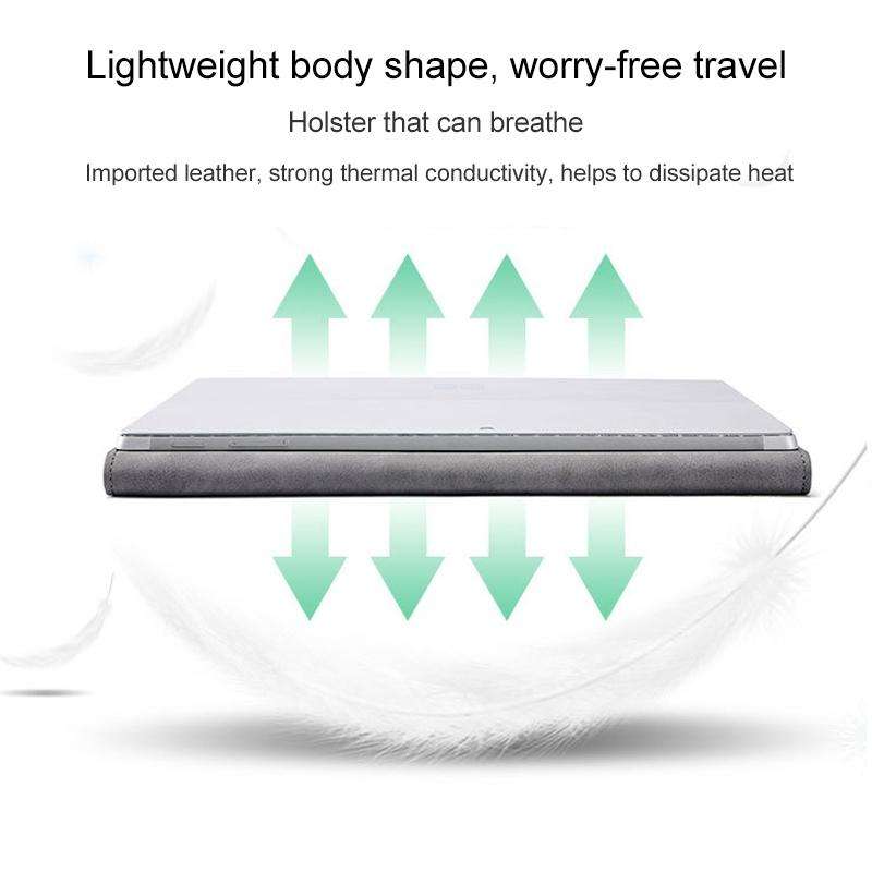 For Microsoft Surface Pro 7 / 7+ South African Sheepskin Magnetic Horizontal Flip Leather Case wi...
