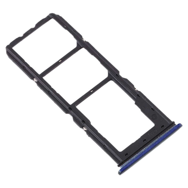 For Vivo U3x / U10 SIM Card Tray + SIM Card Tray + Micro SD Card Tray (Blue)