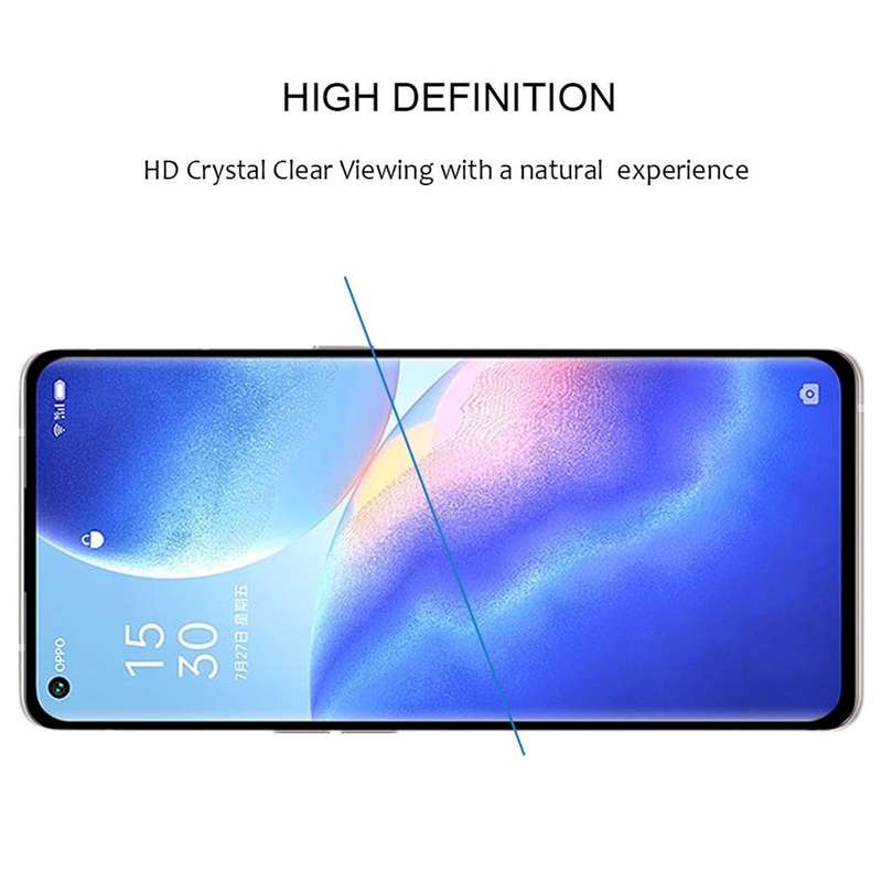For OPPO Reno5 Pro+ 5G / Pro 5G 25 PCS 9H HD 3D Curved Edge Tempered Glass Film(Black)