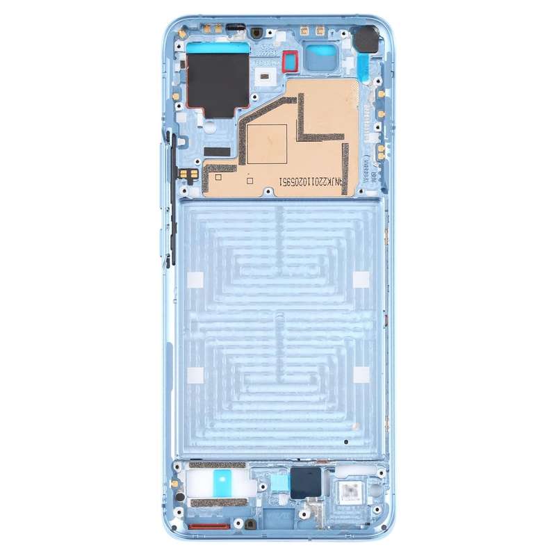 Original Front Housing LCD Frame Bezel Plate for Xiaomi Mi 11 (Blue)