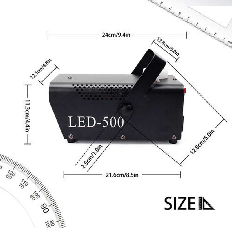 ZQ-B317 500W LED Full Color Remote Control Fog Machine Color Smoke Generator Stage Lighting Bar L...