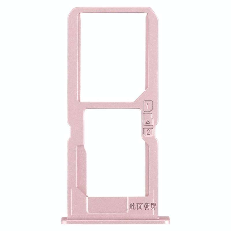 For Vivo V3Max SIM Card Tray + SIM Card Tray / Micro SD Card Tray (Rose Gold)