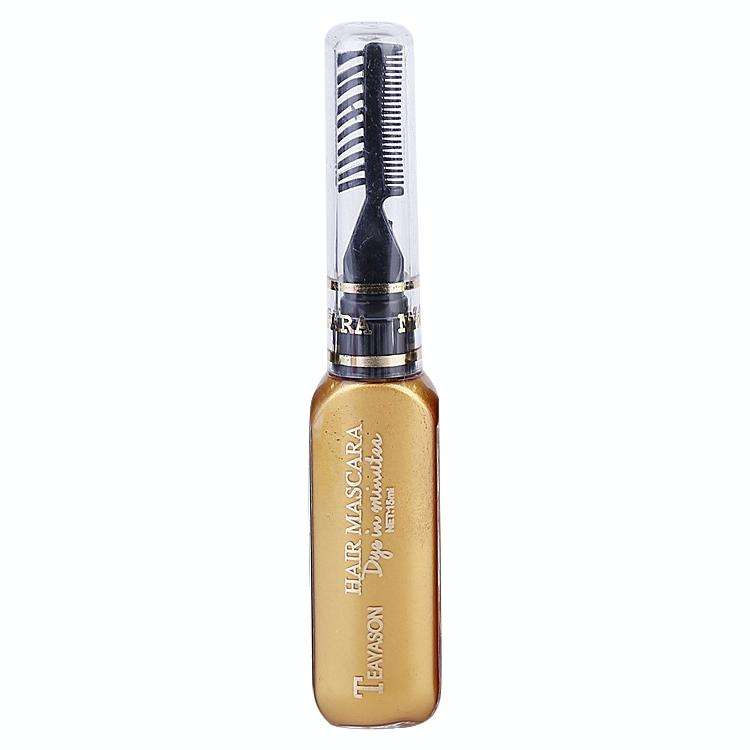 One-time Hair Temporary Color Hair Dye Non-toxic DIY Hair Color Mascara Dye Cream Hair(Gold)