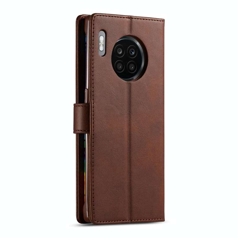 For Honor 50 Lite LC.IMEEKE Calf Texture Flip Leather Phone Case(Brown)