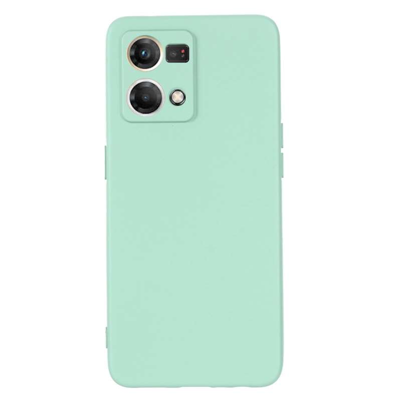 For OPPO Reno 7 4G Global/F21 Pro 4G Pure Color Liquid Silicone Shockproof Full Coverage Phone Ca...
