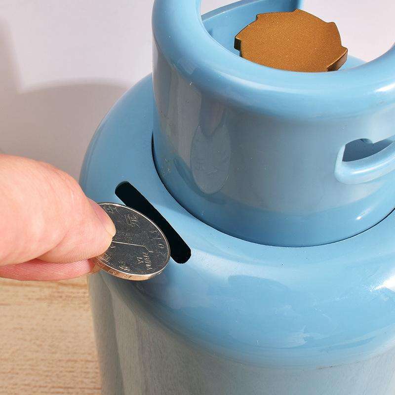 Kids Toy Simulated Gas Tank Coin Money Saving Storage Box Piggy Bank(Random Color Delivery)