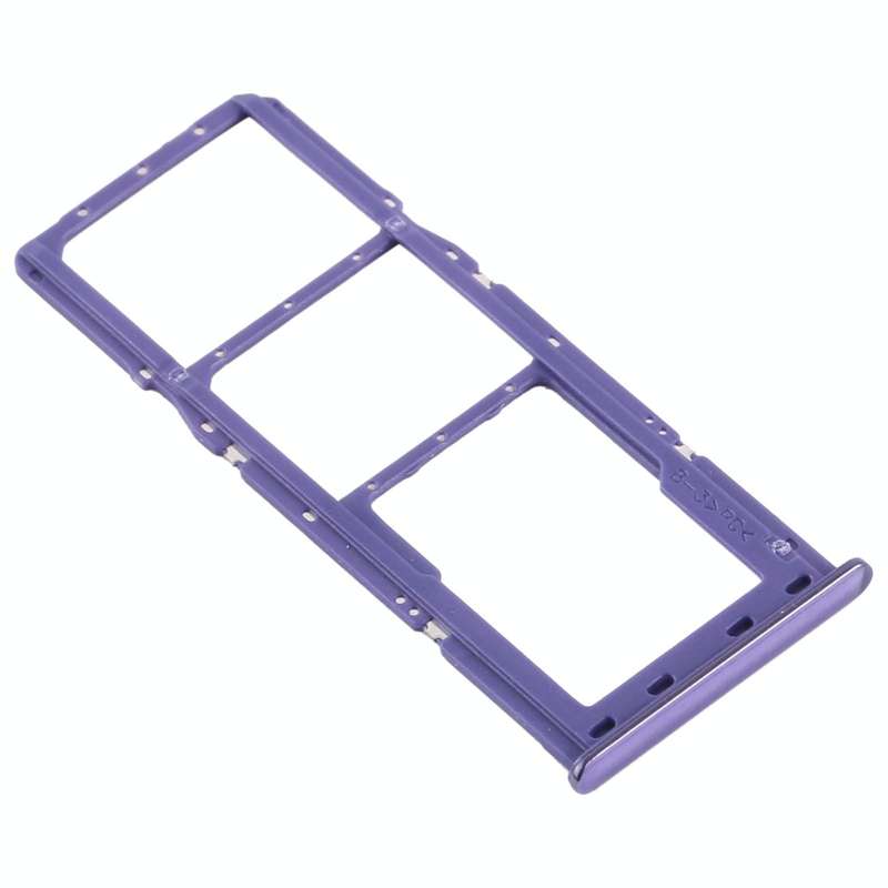 For Samsung Galaxy A50s SM-A507 SIM Card Tray + SIM Card Tray + Micro SD Card Tray (Purple)