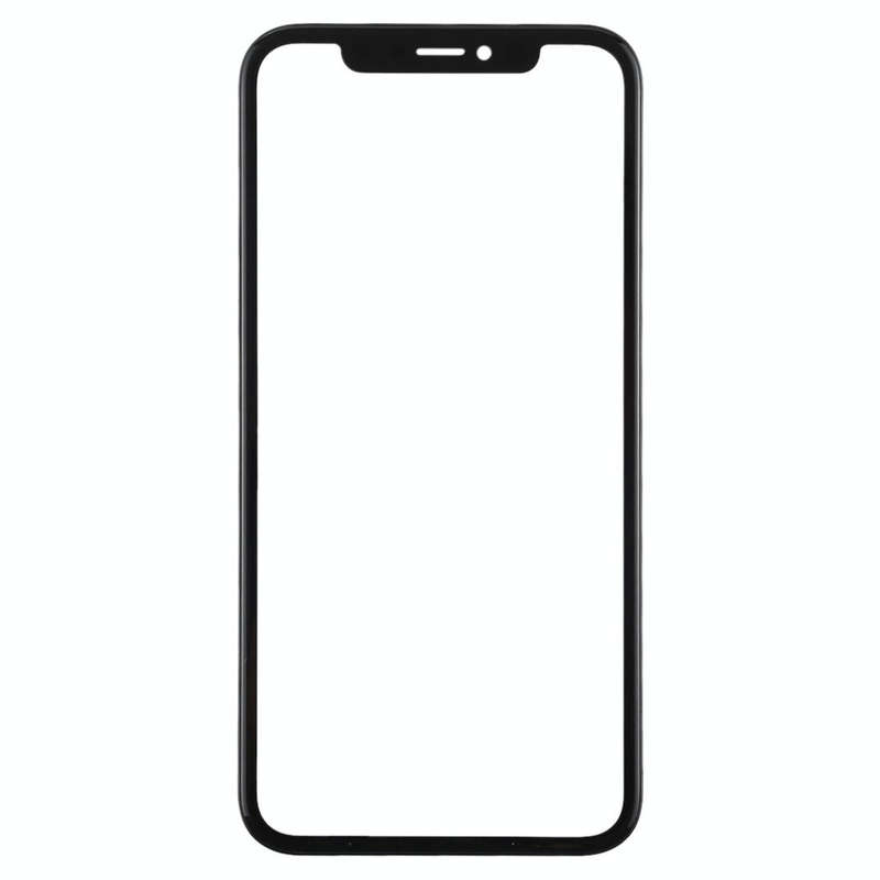 Front Screen Outer Glass Lens with Frame for iPhone 11(Black)