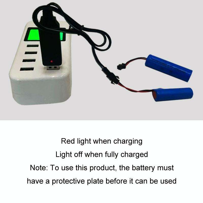 10pcs 3.7V Forward Lithium Battery Charger Toy Charging Cable(SM-2P)