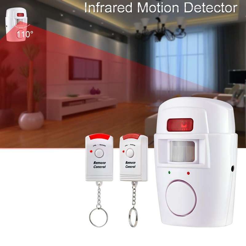 Wireless Remote Controller Wireless Home Security PIR Alert Infrared Sensor Alarm System Anti-the...