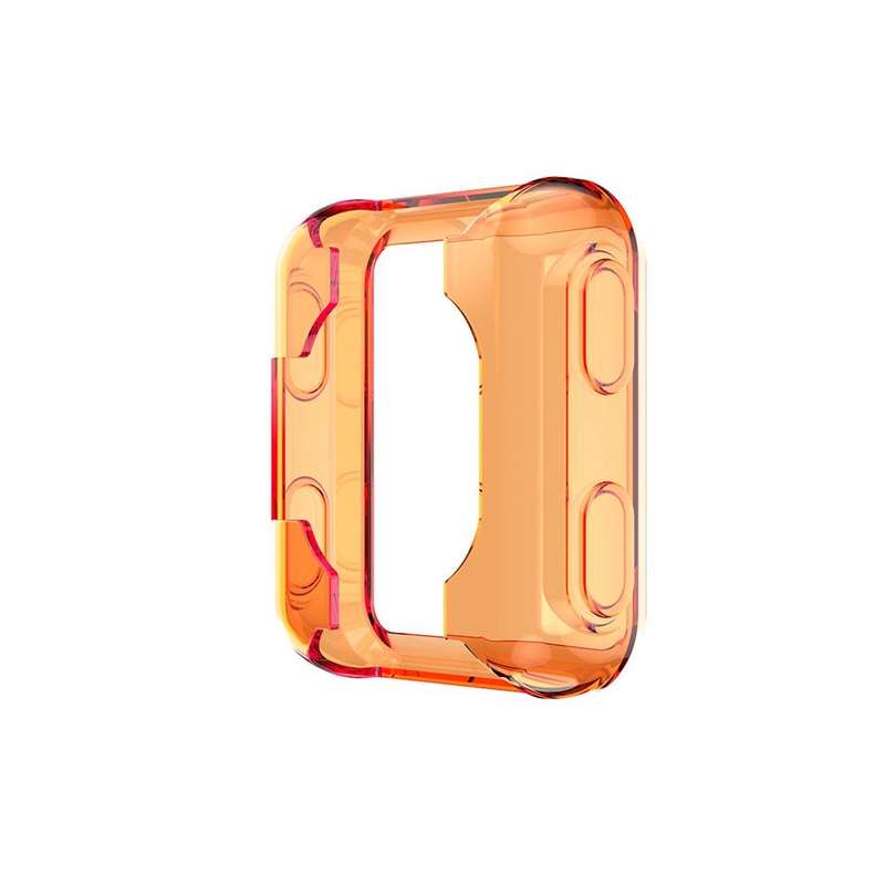 For Garmin Forerunner 35 / 30 TPU Half-pack Candy Color Protective Case(Transparent Orange)