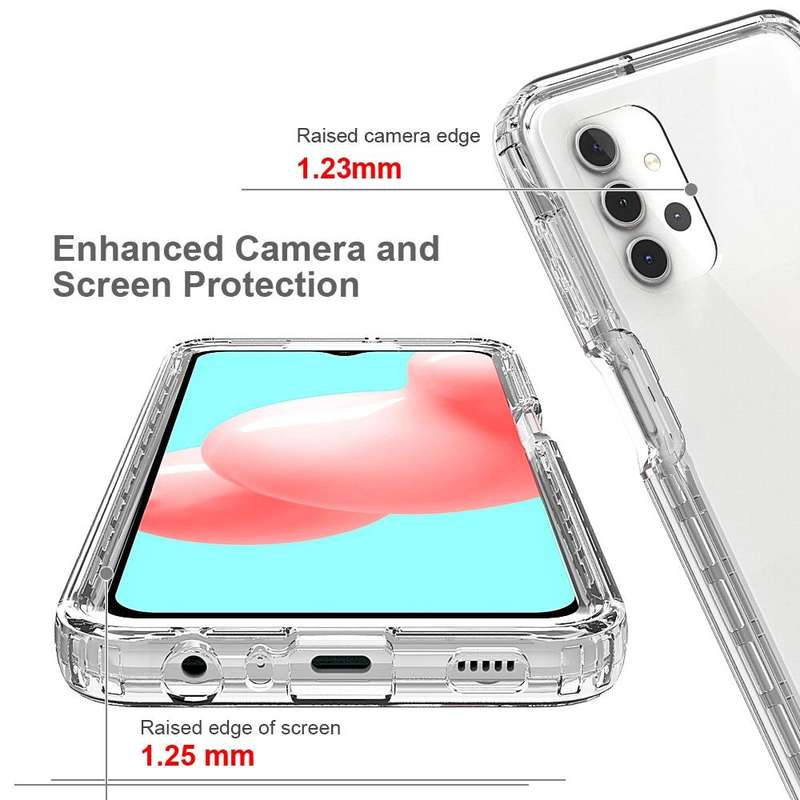For Samsung Galaxy A32 4G Shockproof Highly Transparent PC+TPU Protective Case