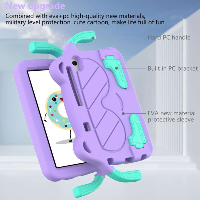 For Lenovo Tab M8 HD 8505F/X8705F 2rd Gen Ice Baby EVA Shockproof Hard PC Tablet Case(Light Purpl...