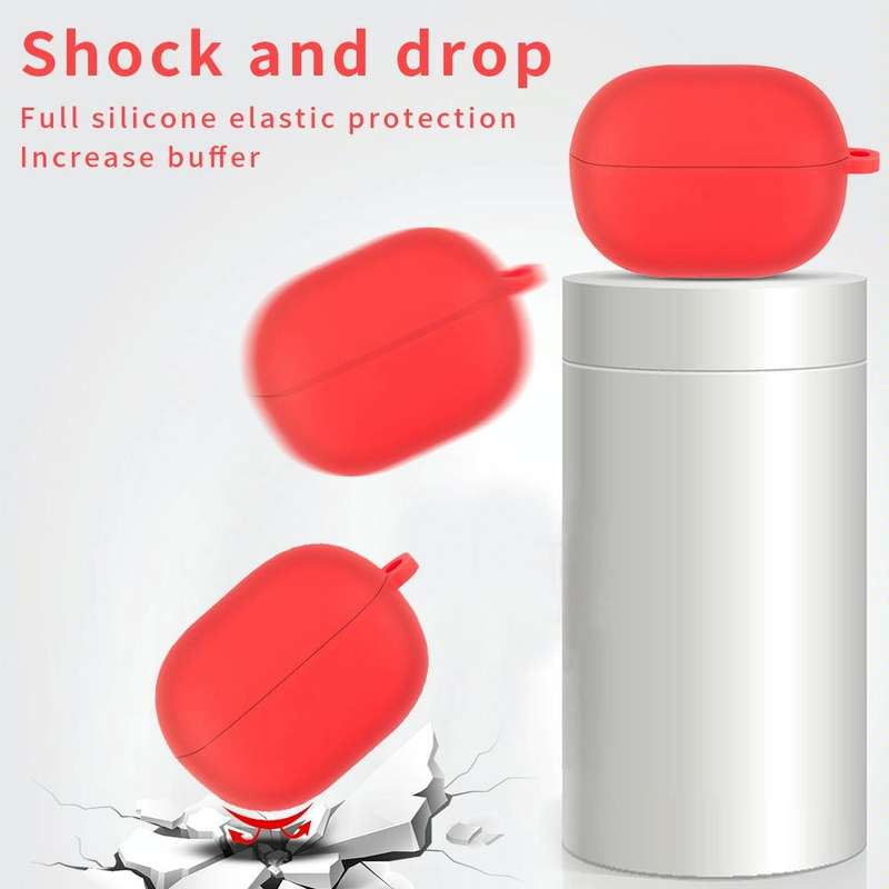 For Xiaomi Redmi Buds 3 Lite Silicone Earphone Protective Case with Hook(Sky Blue)