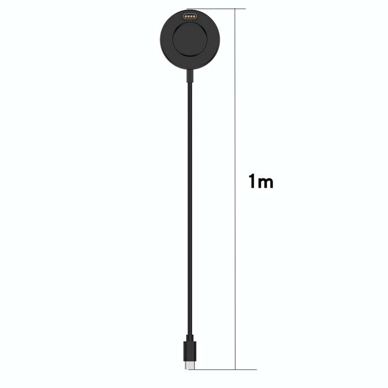 For Garmin Forerunner 645 Music Type-C / USB-C Interface Watch Charger With Data Function(Black)