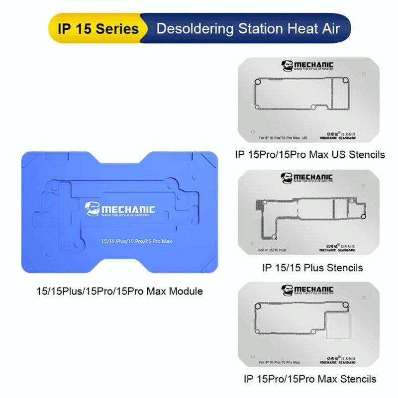 Mechanic Heat Air Desoldering Station Molds For iPhone 15 Series