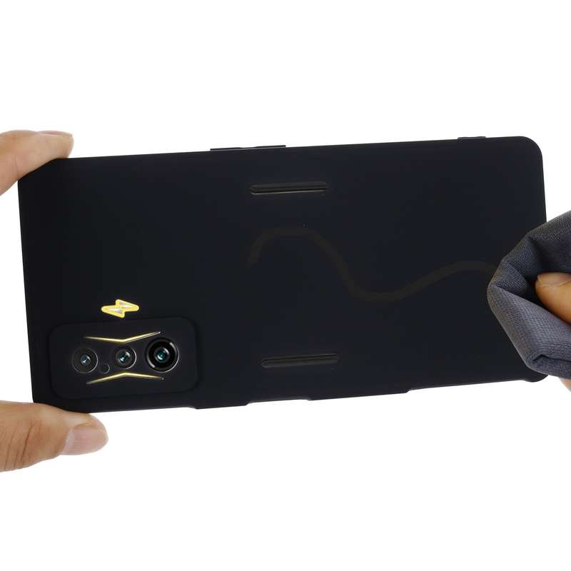 For Xiaomi Poco F4 GT / Redmi K50 Gaming Pure Color Liquid Silicone Shockproof Full Coverage Phon...