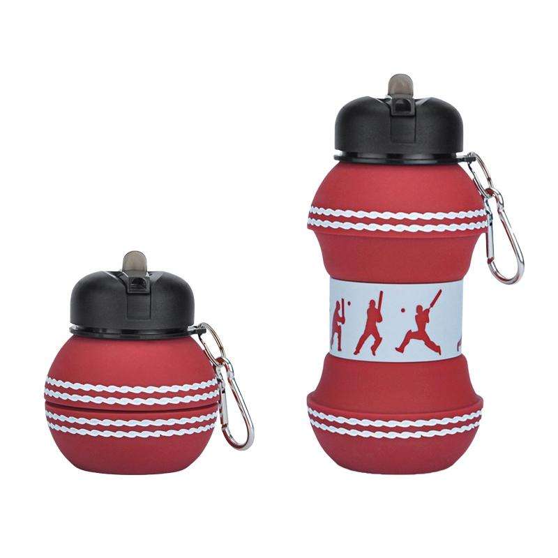 Outdoor Sports Anti-fall Water Bottle Portable Leak-proof Silicone Folding Cup, Shape: Cricket(55...