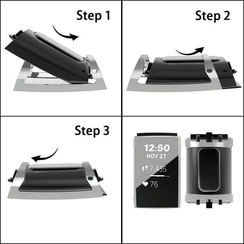 For Fitbit Charge 3 / 4 Full Coverage Plating TPU Watch Case(Silver)