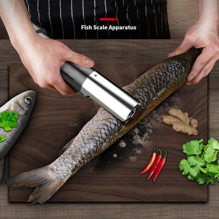 Electric Fish Scale Scraper Household Use Scraping Tool, CN Plug(Red)
