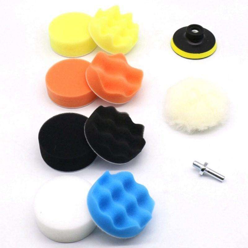 7 Inch 11 In 1 3-7 Inch Car Polishing and Waxing Sponge Plate Sponge Pad Set