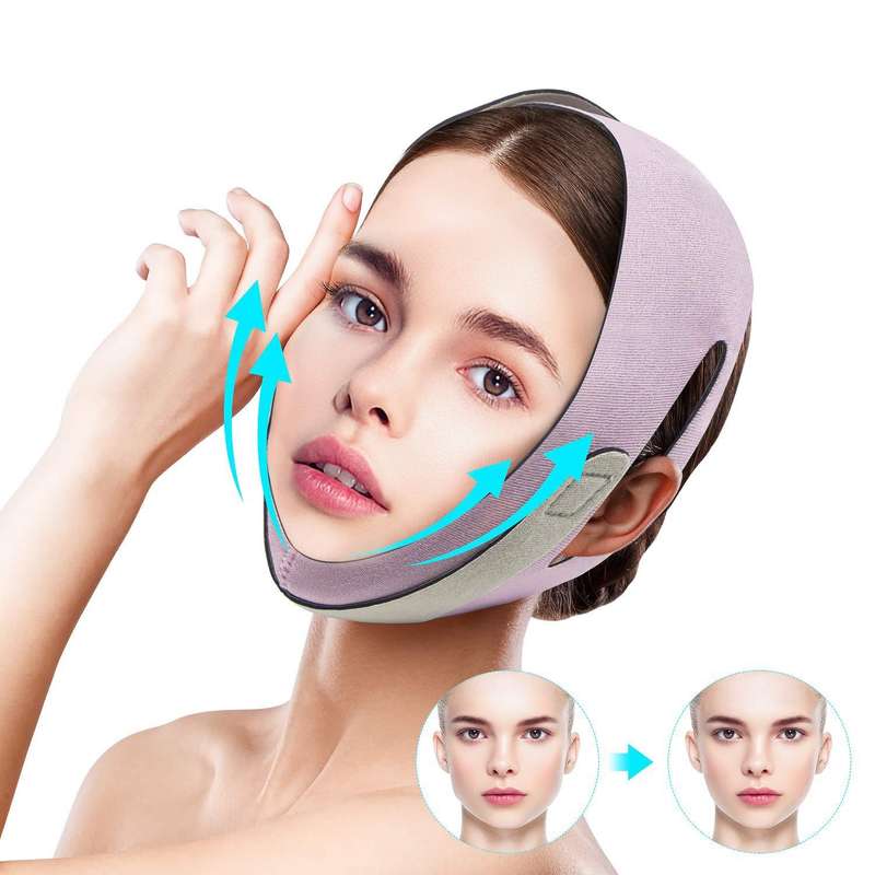V Face Correction Firming Lift Face-lifting Belt, Specification: Colorful Box(Graphene 1st Genera...
